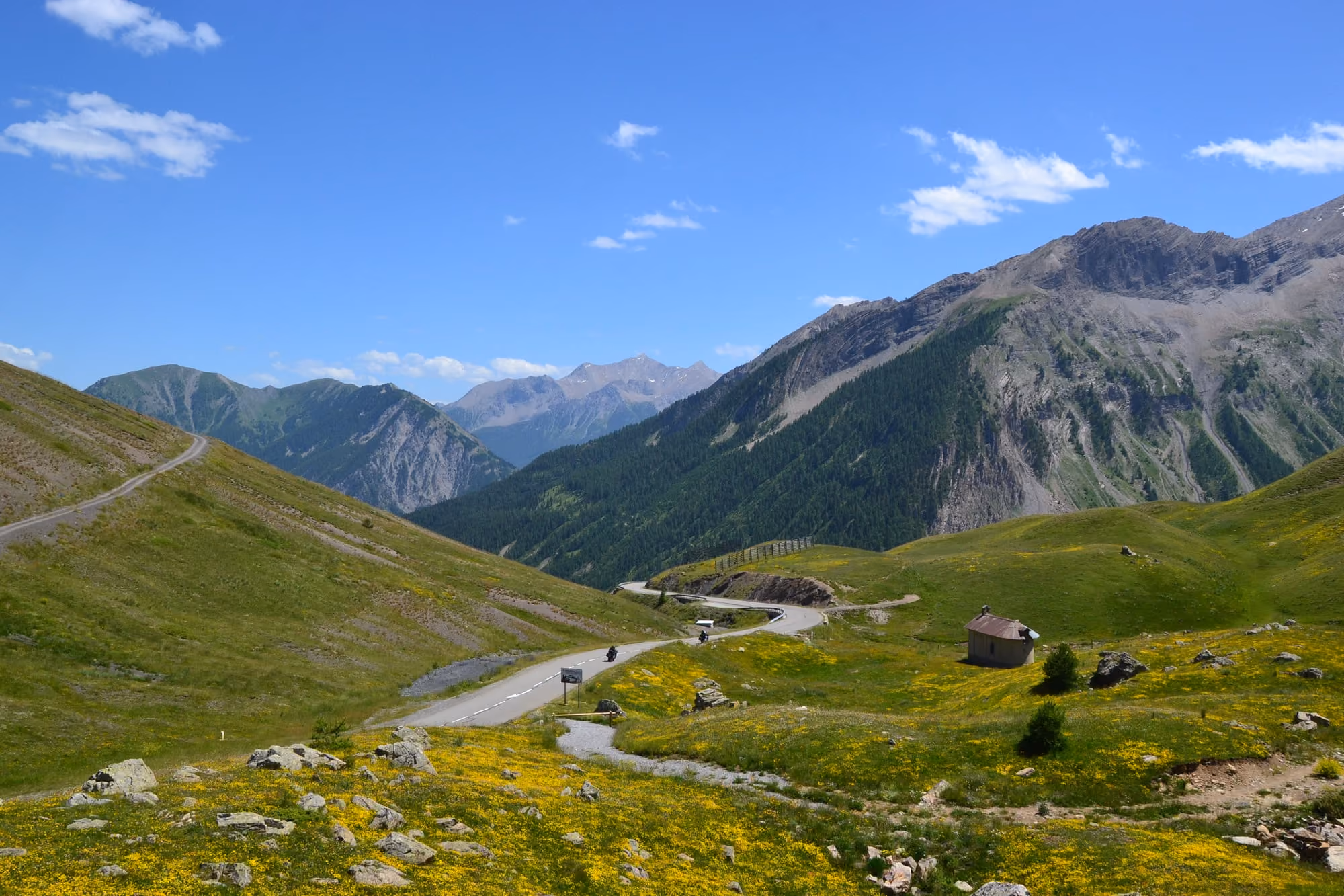 Col de Vars, dans une courbe